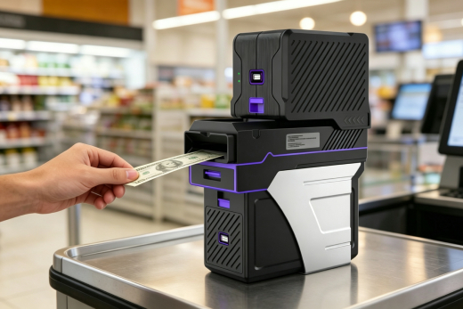Inffitech BR-06 banknote recycler ideal for retail self-check kiosk, gaming machine and ticket vending machine