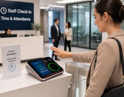 Inffitech palmprint and palm vein recognition for Time & Attendance