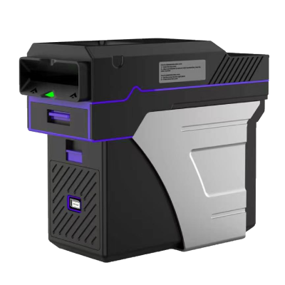 Inffitech BA-0 b6ill acceptor with front-access deposit cassette supports barcode recognition